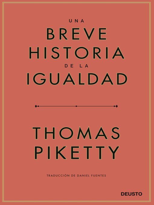 Cover image for Una breve historia de la igualdad